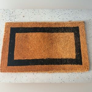 Pottery Barn Picture Frame Doormat, 22 x 36", Black